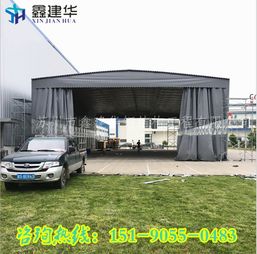 【无锡江阴市雨篷停车棚遮阳棚遮阳蓬展览帐篷智能遮阳电动卷帘推拉蓬】-